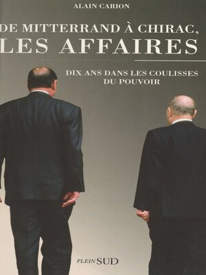 cover image of De Mitterrand à Chirac, les affaires